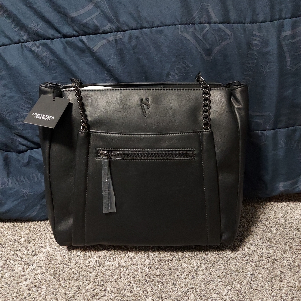 NWT Simply Vera Vera Wang Rockbridge Tote Black